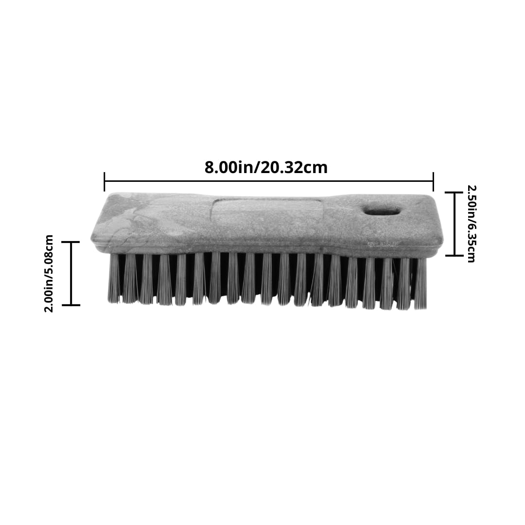 SPARTA Comfort Grip Scrub Brush Hand Brush for Bathroom, Kitchens, Countertop, Plastic, 8 Inches, White